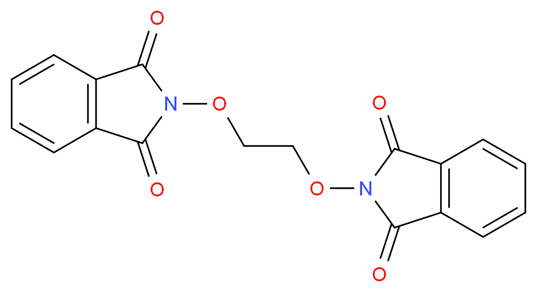 2-{2-[(1,3-dioxo-2,3-dihydro-1H-isoindol-2-yl)oxy]ethoxy}-2,3-dihydro-1H-isoindole-1,3-dione_分子结构_CAS_6437-67-8