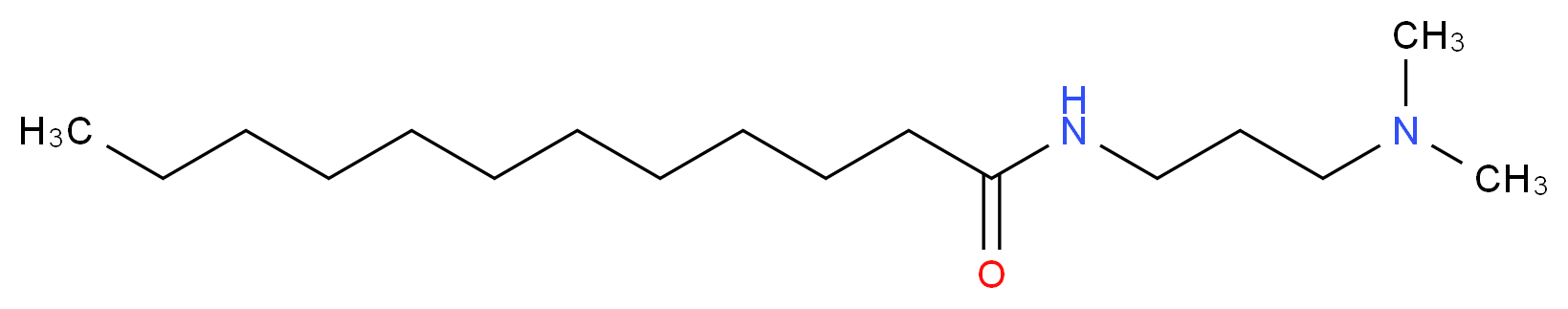 N-[3-(dimethylamino)propyl]dodecanamide_分子结构_CAS_3179-80-4