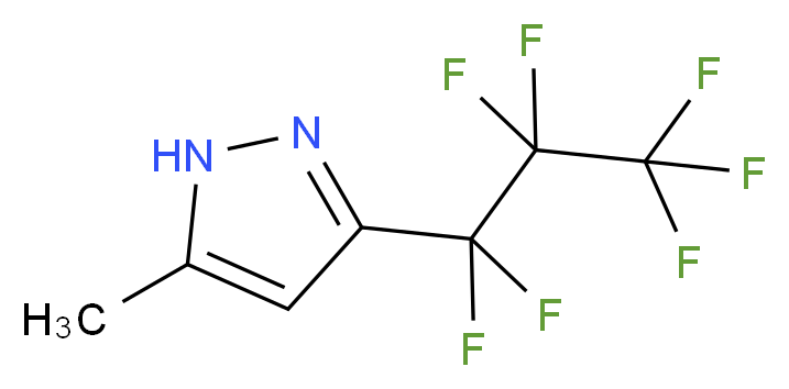 3-(Heptafluoropropyl)-5-methypyrazole_分子结构_CAS_75823-64-2)