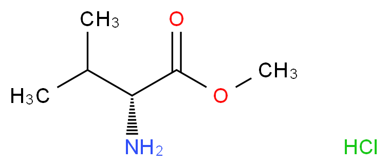 methyl (2R)-2-amino-3-methylbutanoate hydrochloride_分子结构_CAS_7146-15-8
