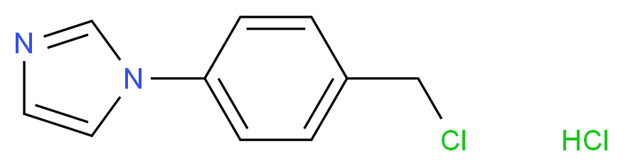 1-[4-(chloromethyl)phenyl]-1H-imidazole hydrochloride_分子结构_CAS_)