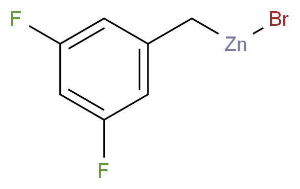 3,5-Difluorobenzylzinc bromide_分子结构_CAS_)