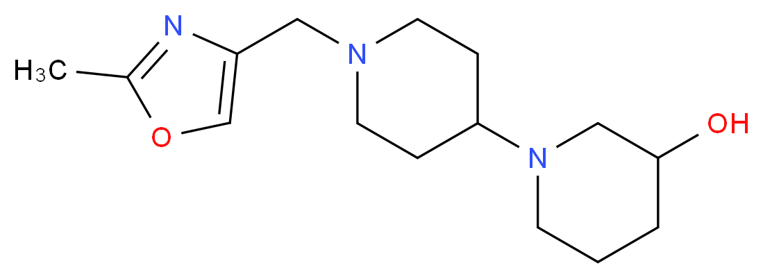 1'-[(2-methyl-1,3-oxazol-4-yl)methyl]-1,4'-bipiperidin-3-ol_分子结构_CAS_)