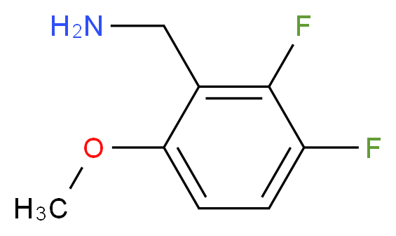 (2,3-difluoro-6-methoxyphenyl)methanamine_分子结构_CAS_886501-77-5