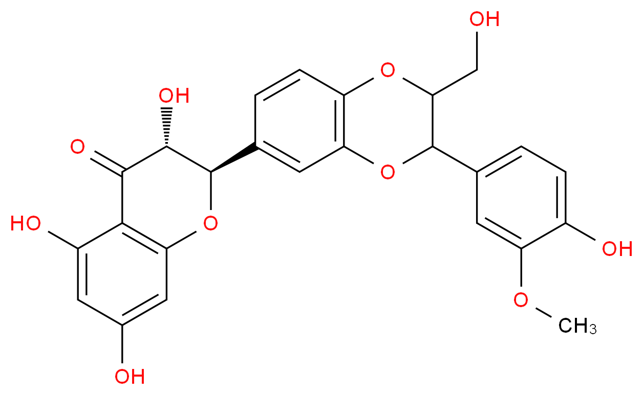 Silybin A,B (mixture)_分子结构_CAS_802918-57-6)