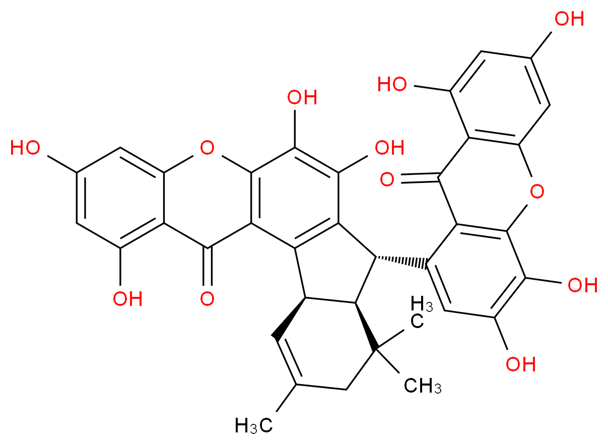 Griffipavixanthone_分子结构_CAS_219649-95-3)