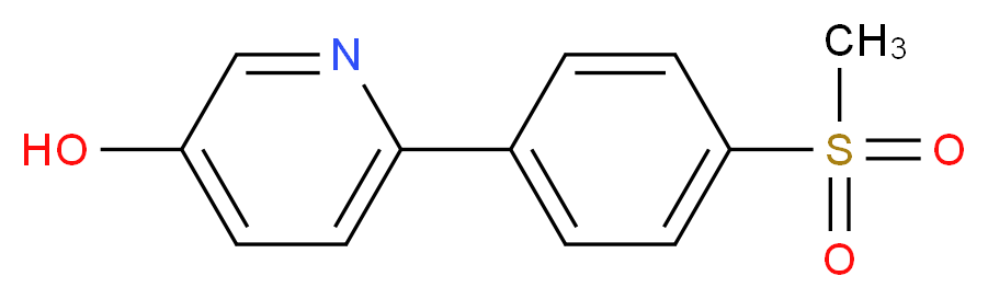 6-(4-methanesulfonylphenyl)pyridin-3-ol_分子结构_CAS_1032825-20-9