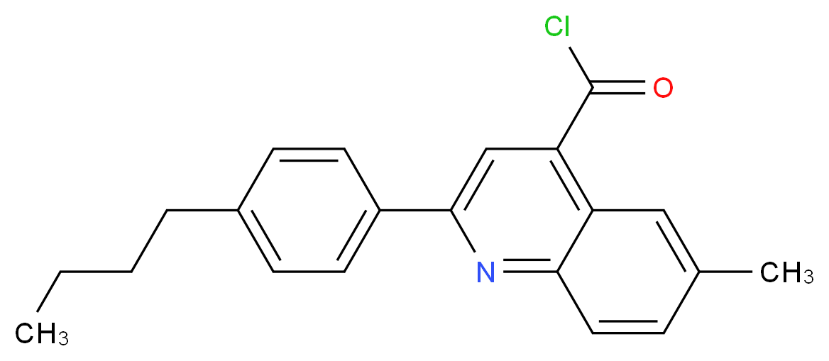 2-(4-Butylphenyl)-6-methylquinoline-4-carbonyl chloride_分子结构_CAS_)