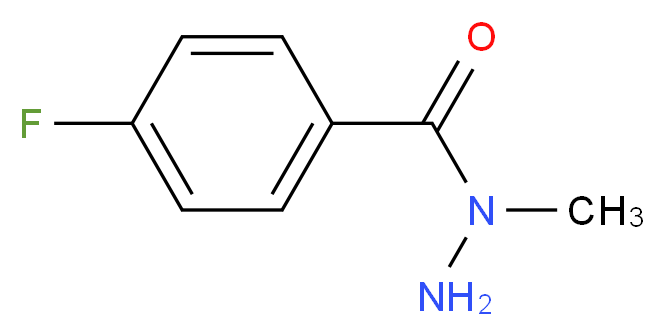 4-fluoro-N-methylbenzohydrazide_分子结构_CAS_94401-21-5