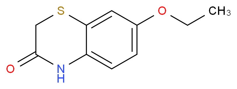 7-ethoxy-3,4-dihydro-2H-1,4-benzothiazin-3-one_分子结构_CAS_71387-69-4