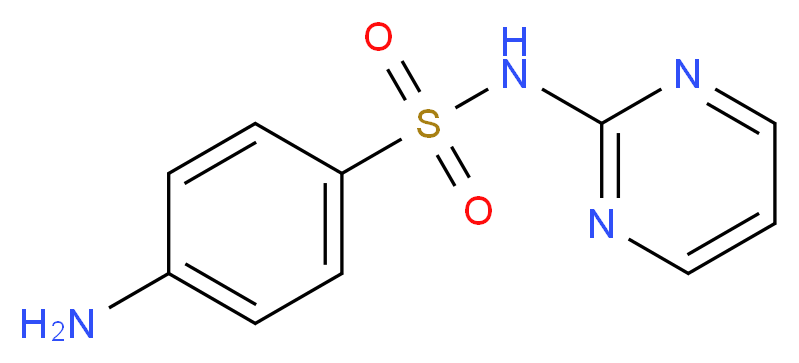 4-Amino-N-pyrimidin-2-ylbenzenesulfonamide_分子结构_CAS_116-44-9)