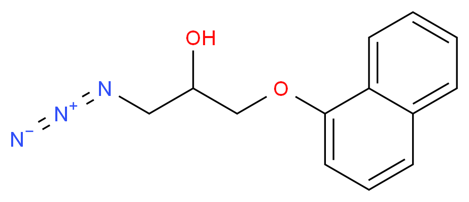 rac-1-Azido-3-(1-naphthalenyloxy)-2-propanol_分子结构_CAS_87102-64-5)