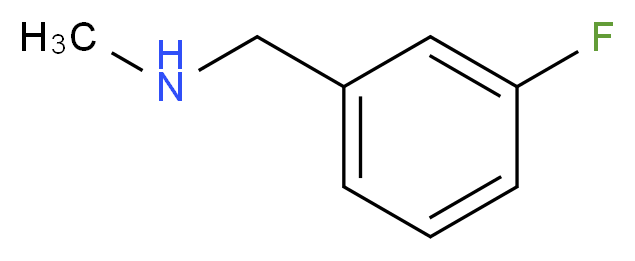 1-(3-fluorophenyl)-N-methylmethanamine_分子结构_CAS_90389-84-7)