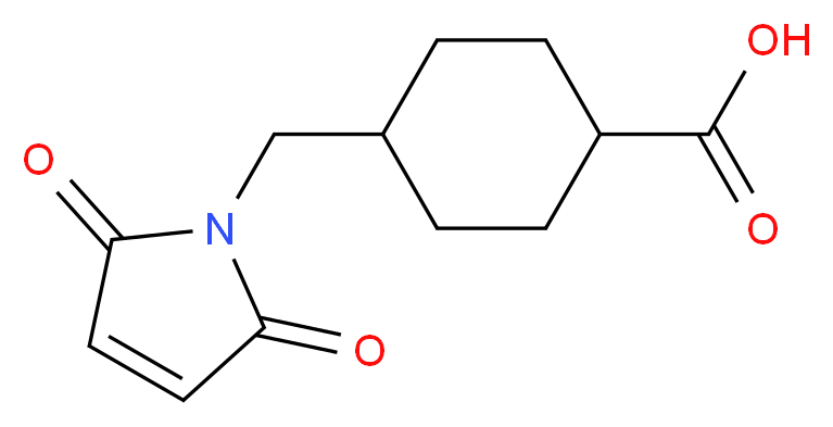 4-(Maleimidomethyl)cyclohexanecarboxylic Acid_分子结构_CAS_64987-82-2)