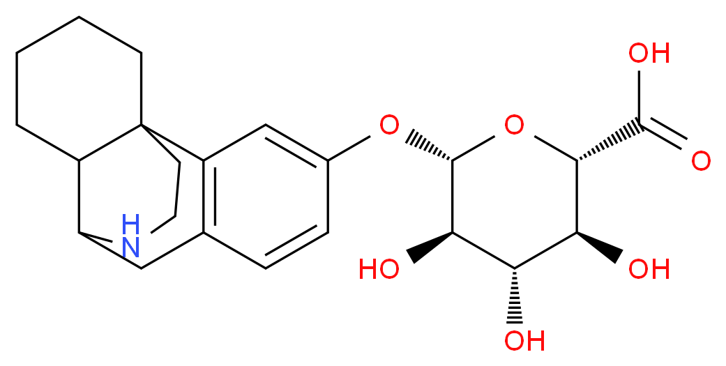 N-Desmethyl Dextrorphan β-D-O-Glucuronide_分子结构_CAS_19153-89-0)