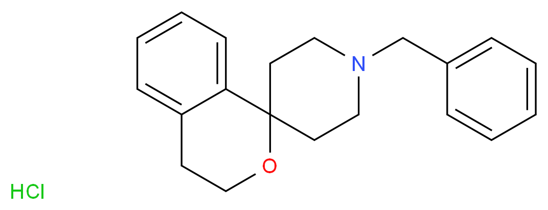 1'-benzyl-3,4-dihydrospiro[2-benzopyran-1,4'-piperidine] hydrochloride_分子结构_CAS_81109-64-0