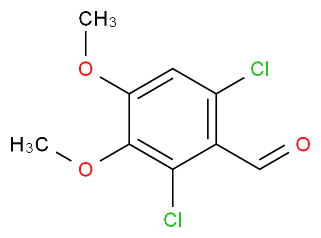 2,6-dichloro-3,4-dimethoxybenzaldehyde_分子结构_CAS_480439-30-3