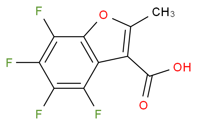 4,5,6,7-tetrafluoro-2-methyl-1-benzofuran-3-carboxylic acid_分子结构_CAS_3265-72-3)