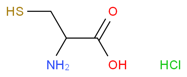 2-amino-3-sulfanylpropanoic acid hydrochloride_分子结构_CAS_10318-18-0