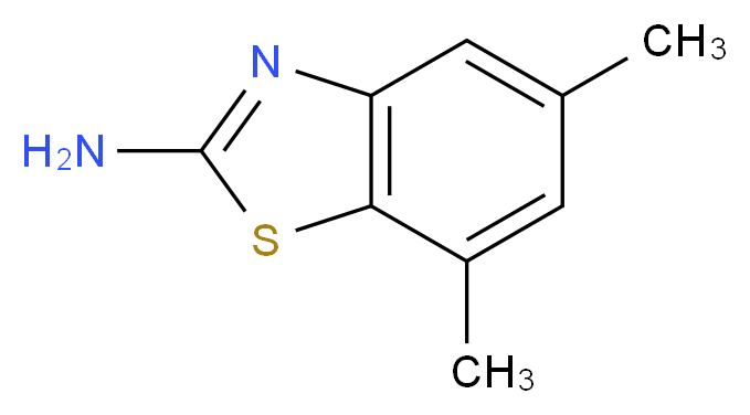 5,7-dimethyl-1,3-benzothiazol-2-amine_分子结构_CAS_73351-87-8