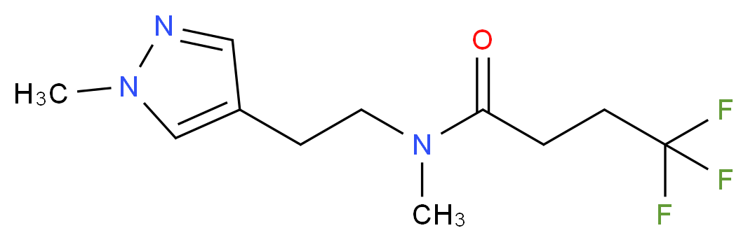 4,4,4-trifluoro-N-methyl-N-[2-(1-methyl-1H-pyrazol-4-yl)ethyl]butanamide_分子结构_CAS_)