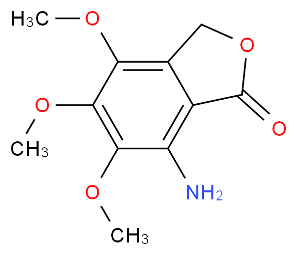 7-Amino-4,5,6-trimethoxy-2-benzofuran-1(3H)-one_分子结构_CAS_)