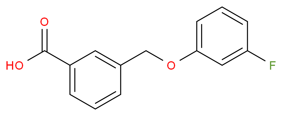 3-[(3-Fluorophenoxy)methyl]benzoic acid_分子结构_CAS_)