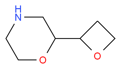 2-(oxetan-2-yl)morpholine_分子结构_CAS_166756-08-7