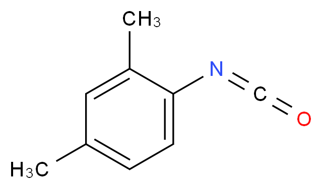 1-isocyanato-2,4-dimethylbenzene_分子结构_CAS_51163-29-2