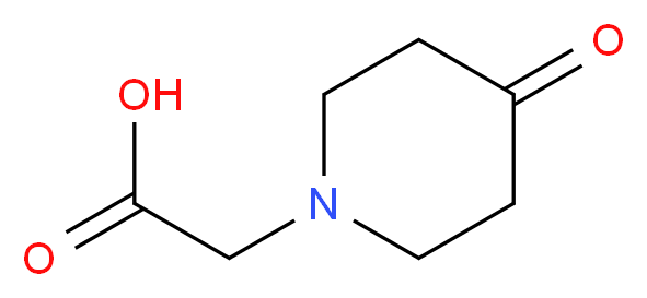 (4-OXO-PIPERIDIN-1-YL)-ACETIC ACID_分子结构_CAS_218772-96-4)