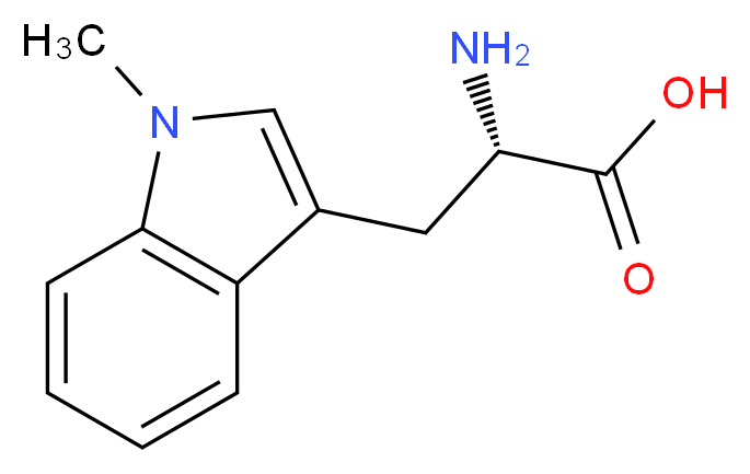 (2S)-2-amino-3-(1-methyl-1H-indol-3-yl)propanoic acid_分子结构_CAS_21339-55-9