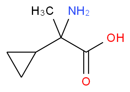 2-amino-2-cyclopropylpropanoic acid_分子结构_CAS_5687-72-9