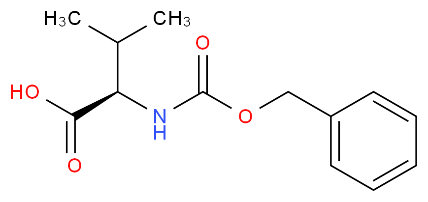 (2R)-2-{[(benzyloxy)carbonyl]amino}-3-methylbutanoic acid_分子结构_CAS_1685-33-2