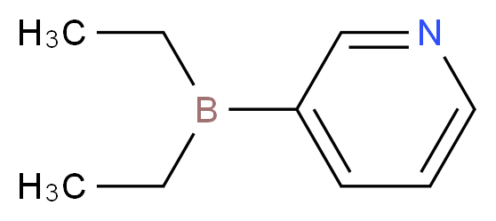 DIETHYL(3-PYRIDYL)BORANE_分子结构_CAS_89878-14-8)
