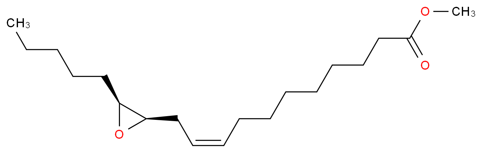 methyl (9Z)-11-[(2R,3S)-3-pentyloxiran-2-yl]undec-9-enoate_分子结构_CAS_2733-91-7