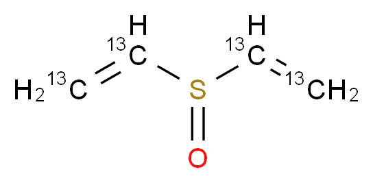 Divinyl sulfoxide-13C4_分子结构_CAS_1313734-98-3)