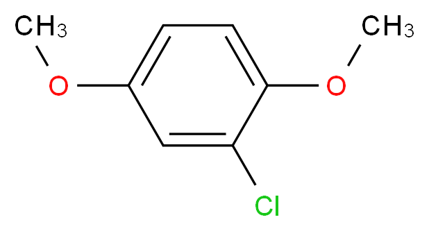 2-chloro-1,4-dimethoxybenzene_分子结构_CAS_2100-42-7