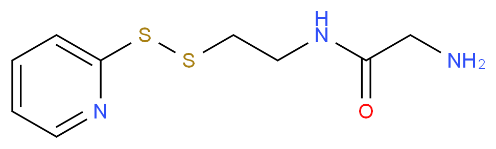 2-amino-N-[2-(pyridin-2-yldisulfanyl)ethyl]acetamide_分子结构_CAS_137138-08-0