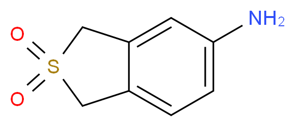 5-amino-1,3-dihydro-2λ<sup>6</sup>-benzothiophene-2,2-dione_分子结构_CAS_70654-85-2