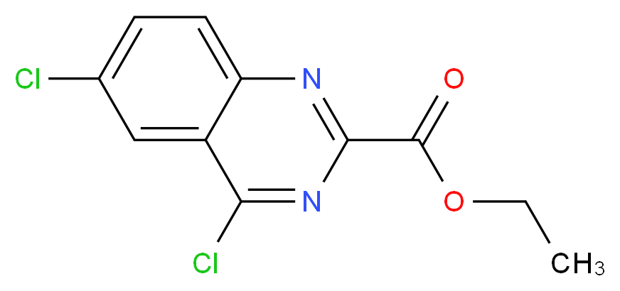 ethyl 4,6-dichloroquinazoline-2-carboxylate_分子结构_CAS_150449-99-3