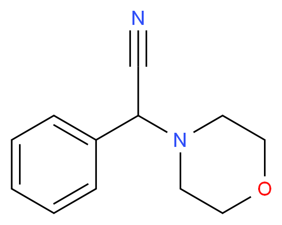 2-(morpholin-4-yl)-2-phenylacetonitrile_分子结构_CAS_15190-10-0