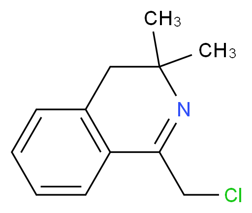 1-(chloromethyl)-3,3-dimethyl-3,4-dihydroisoquinoline_分子结构_CAS_146304-90-7