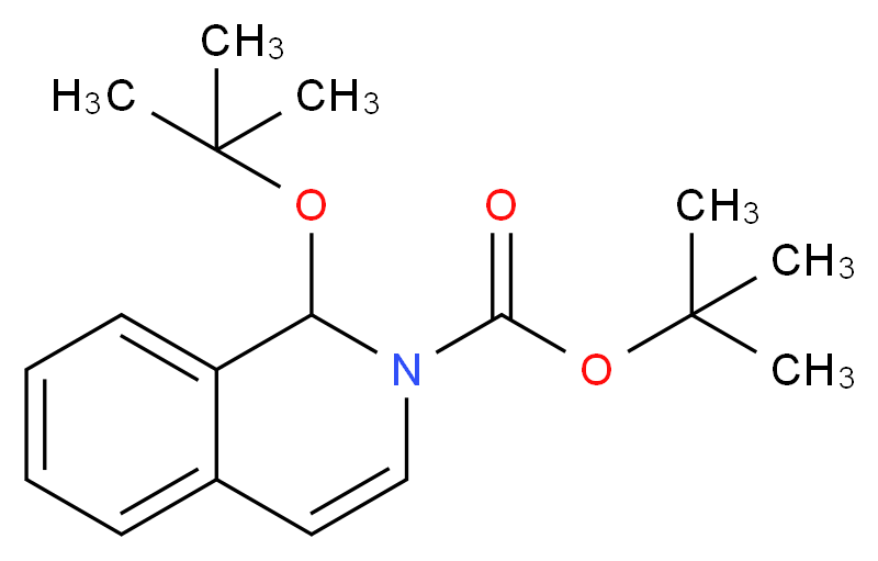 tert-butyl 1-(tert-butoxy)-1,2-dihydroisoquinoline-2-carboxylate_分子结构_CAS_404586-94-3