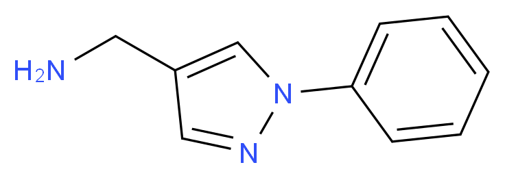 (1-PHENYL-1H-PYRAZOL-4-YL)METHANAMINE_分子结构_CAS_19730-17-7)