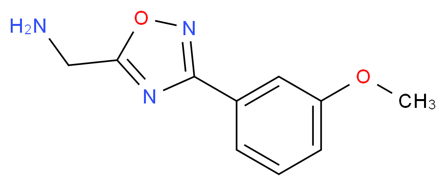 [3-(3-METHOXYPHENYL)-1,2,4-OXADIAZOL-5-YL]METHYLAMINE_分子结构_CAS_937665-68-4)