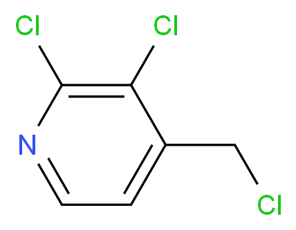 2,3-Dichloro-4-(chloromethyl)pyridine_分子结构_CAS_)