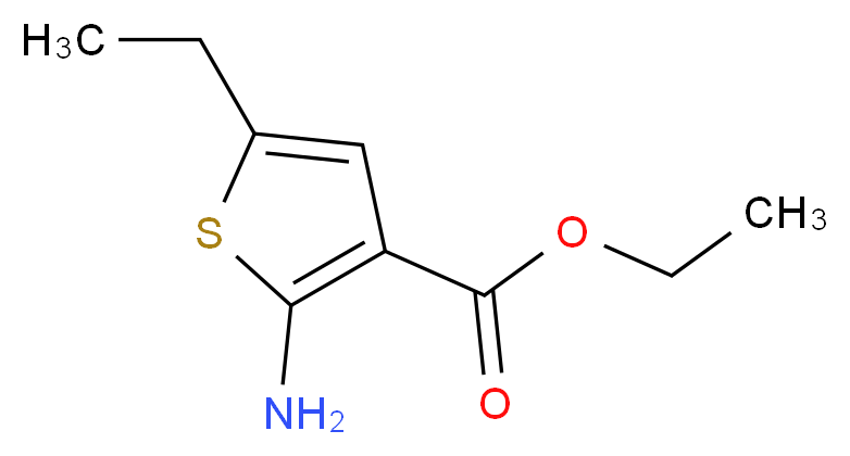 Ethyl 2-amino-5-ethylthiophene-3-carboxylate_分子结构_CAS_4507-13-5)