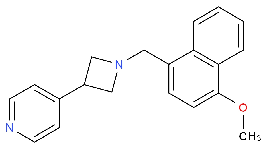 4-{1-[(4-methoxy-1-naphthyl)methyl]-3-azetidinyl}pyridine_分子结构_CAS_)