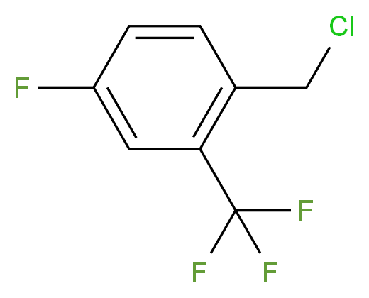 2-Trifluoromethyl-4-fluorobenzyl chloride_分子结构_CAS_)