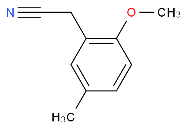 (2-methoxy-5-methylphenyl)acetonitrile_分子结构_CAS_7048-42-2)